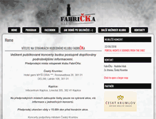 Tablet Screenshot of fabrickaklub.cz